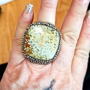 Echo Of The Dreamer Sterling Silver BRUTILIST Jasper Ring